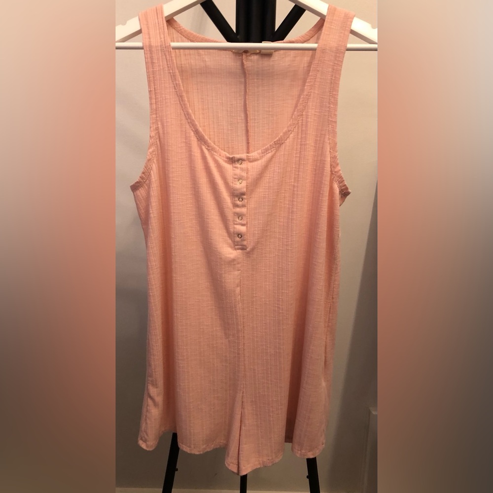 Roxy~Soft Pink~Sleeveless~Short~ Jumpsuite